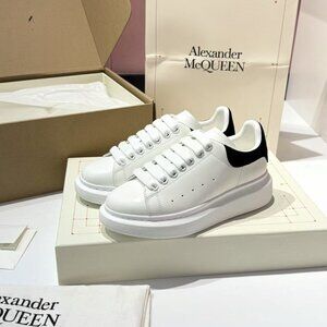 Alexander McQueen White Women's Leather Sneakers